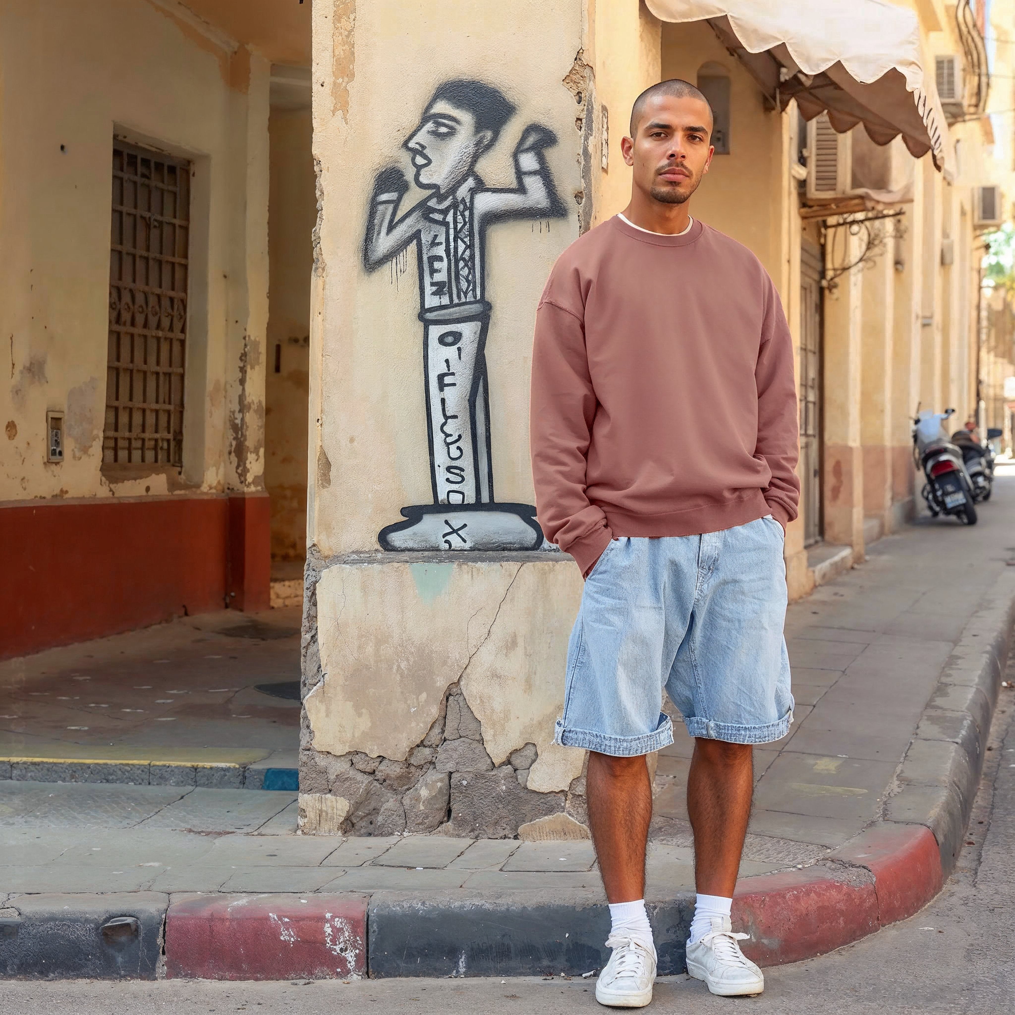 Heavy Oversized Sweater Rusty Red