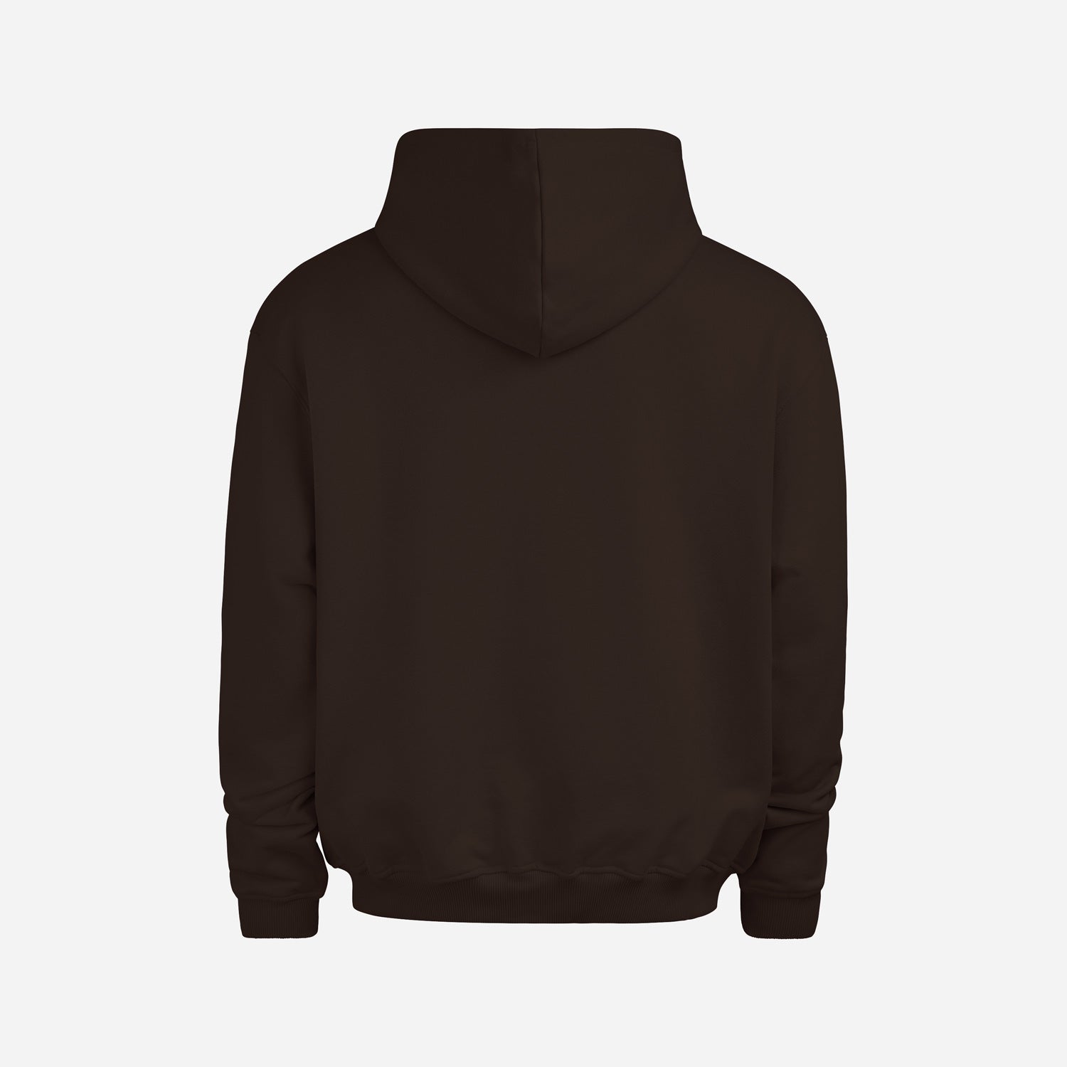 Heavy Cotton Oversized Hoodie Black Coffee