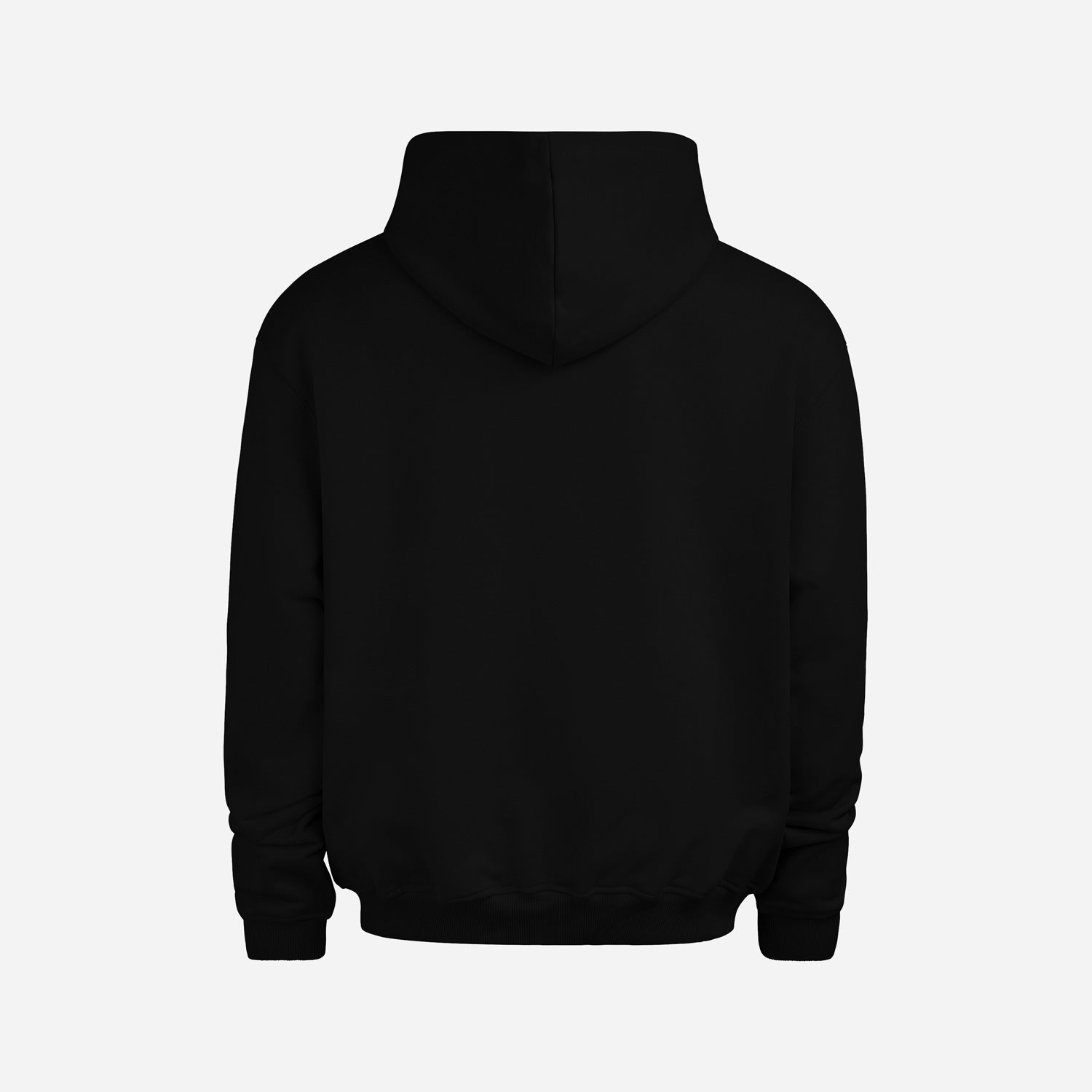 Heavy Cotton Oversized Hoodie Jet Black