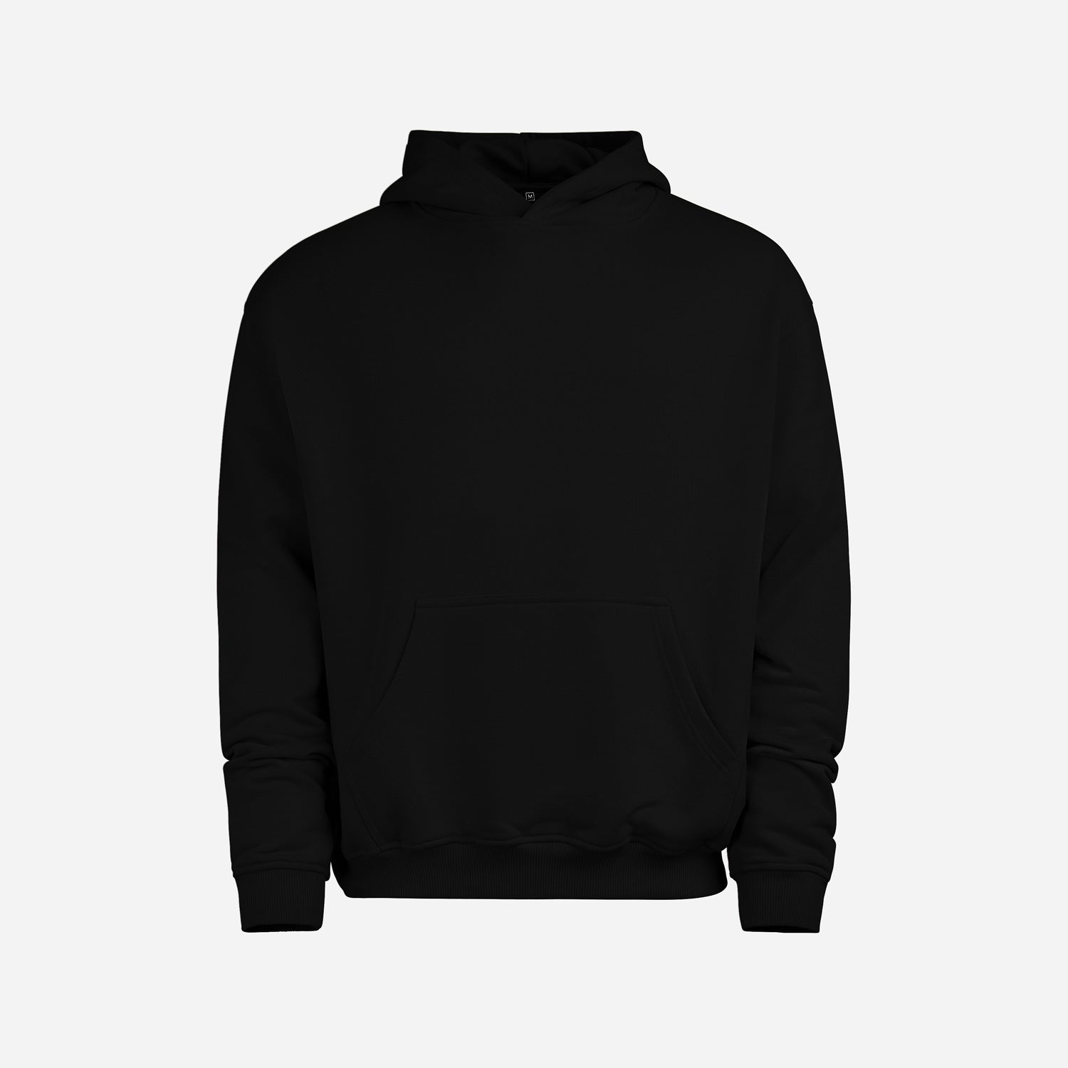 Heavy Cotton Oversized Hoodie Jet Black