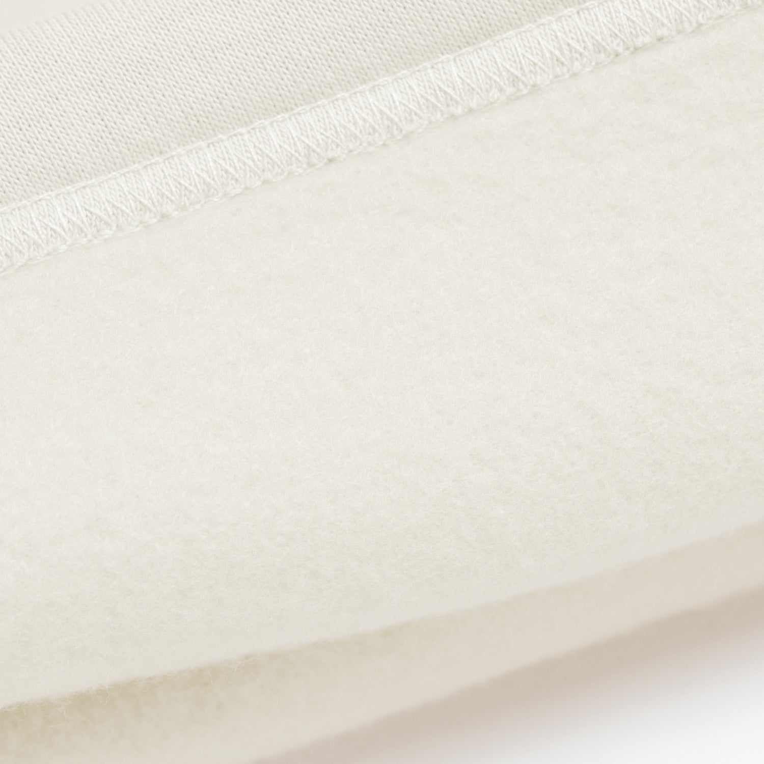 Heavy Brushed Hoodie Powder White