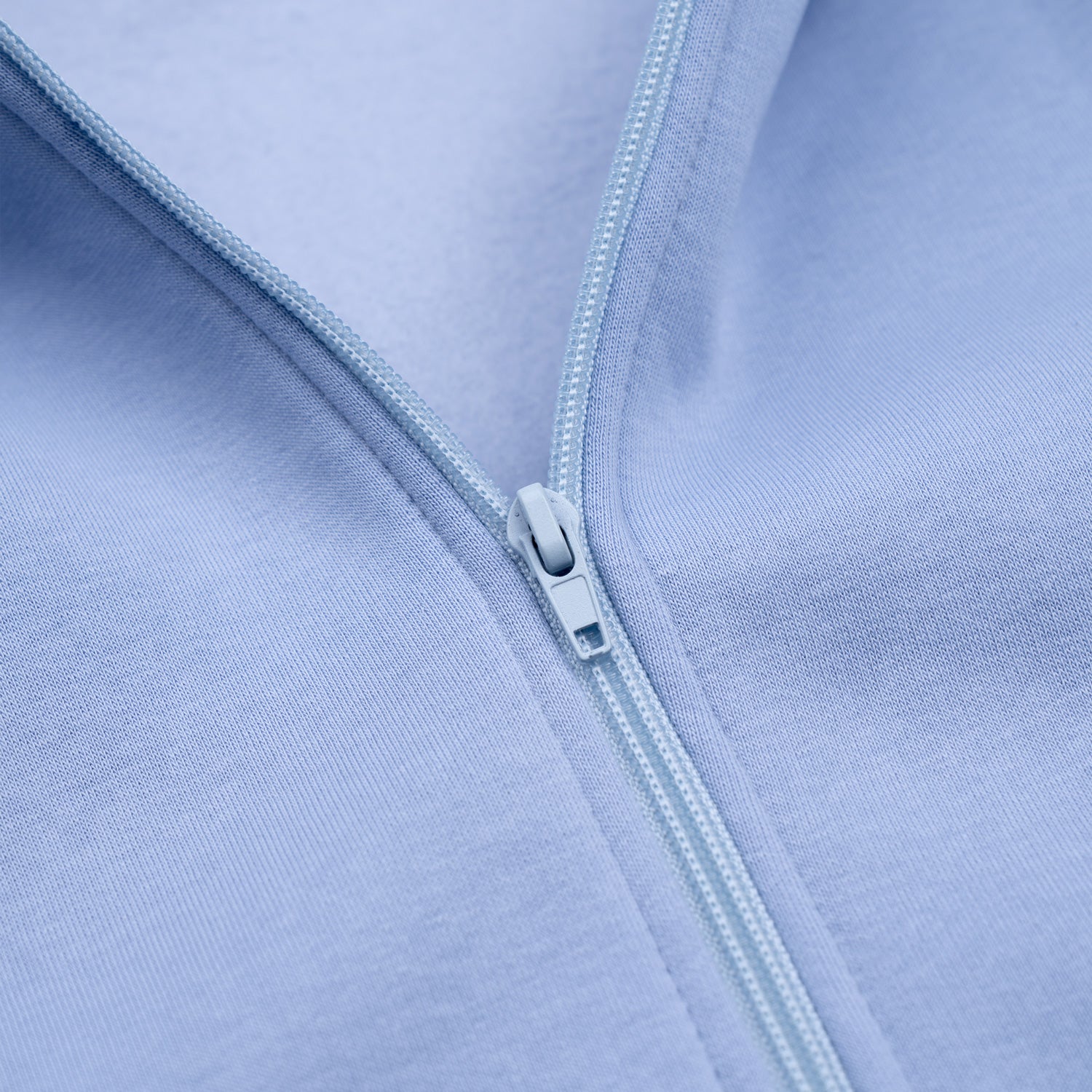 Heavy Brushed Zipper Baby Sky