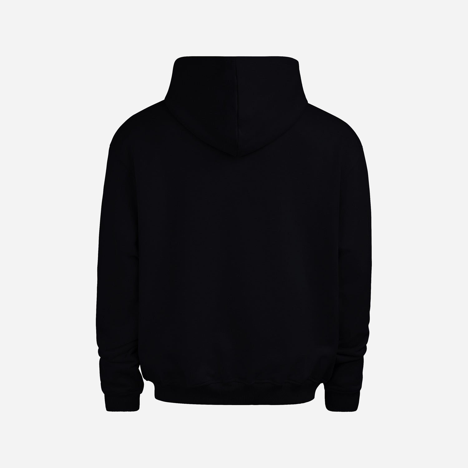 Heavy Brushed Zipper Jet Black