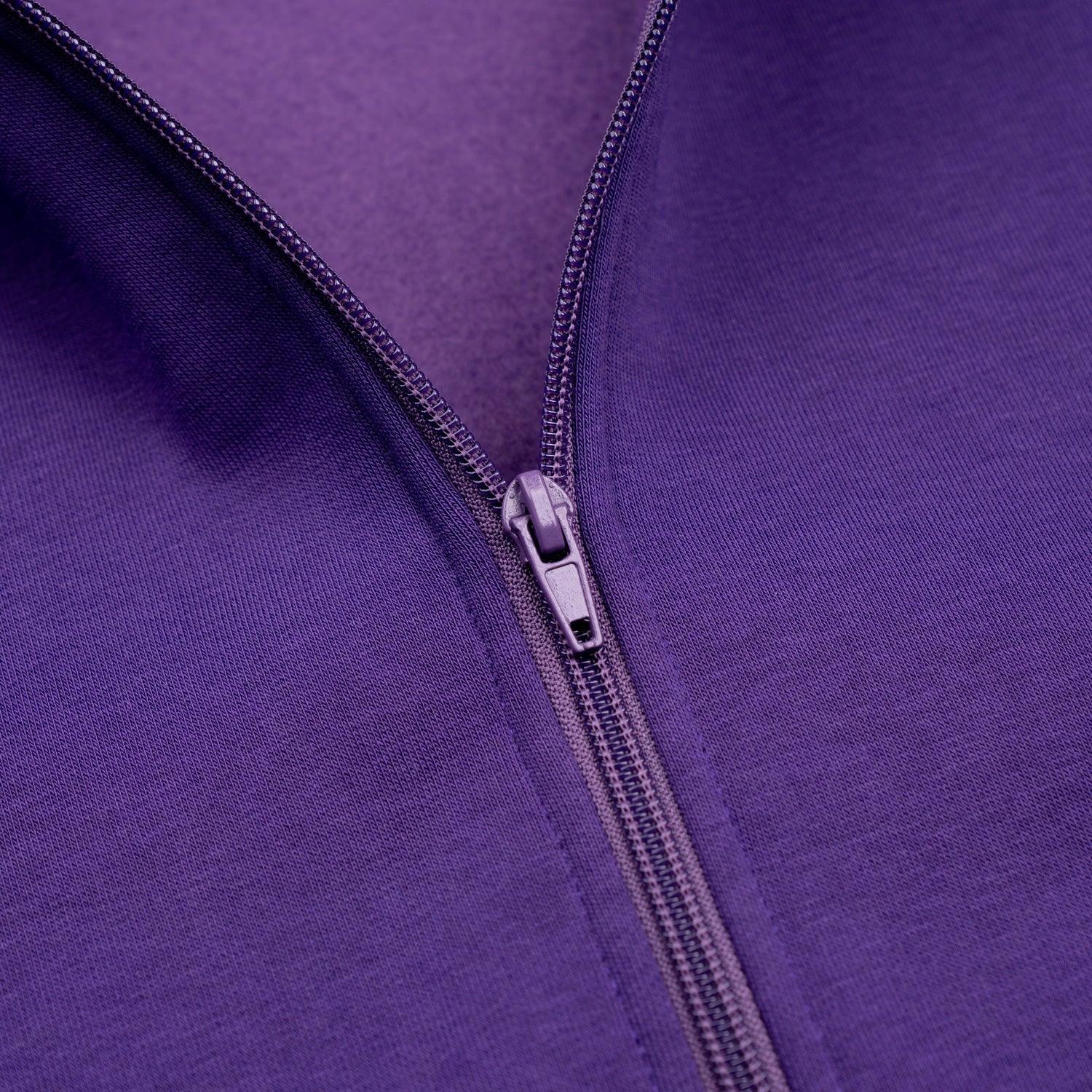 Heavy Brushed Zipper Viola
