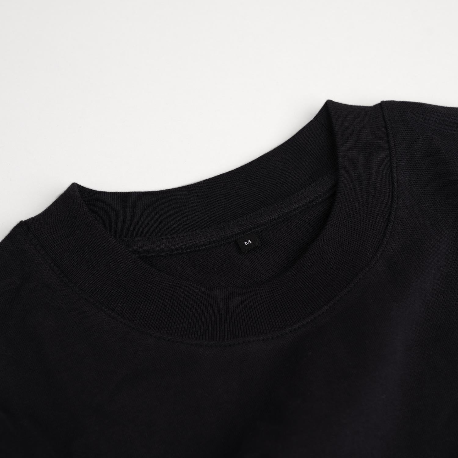 Heavy Cotton Oversized T-Shirt Washed Jet Black