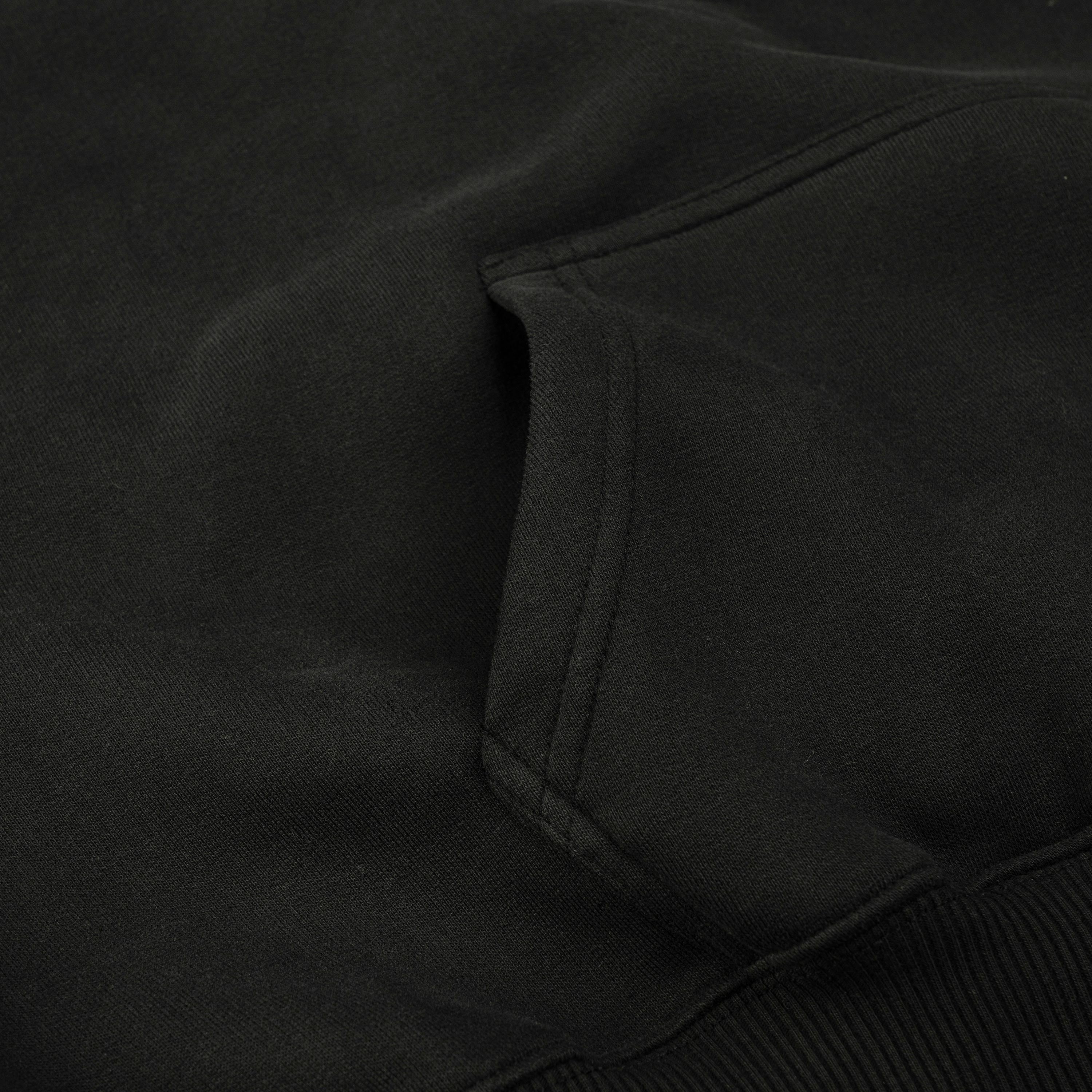 Heavy Oversized Hoodie Washed Jet Black