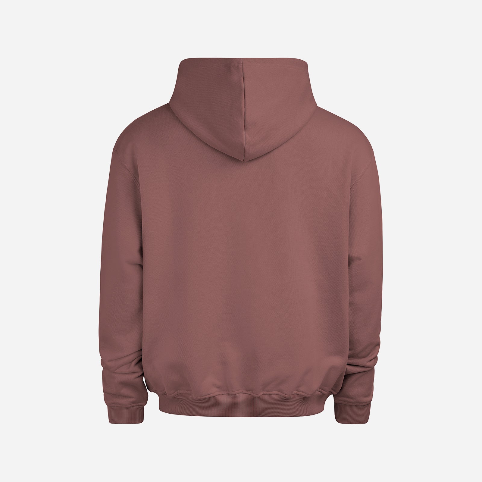 Heavy Cotton Oversized Hoodie Rusty Red