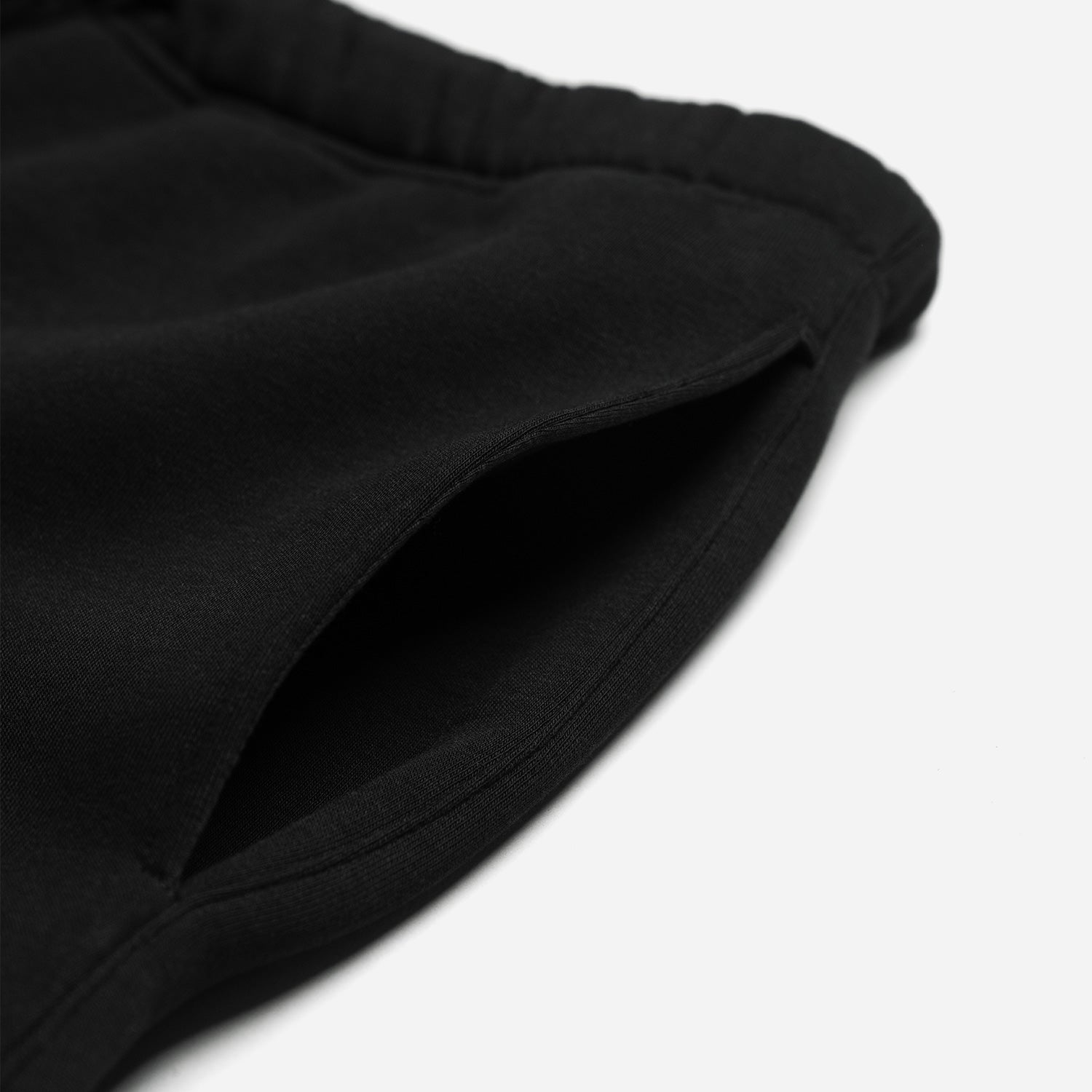 Heavy Brushed Short Pants Jet Black