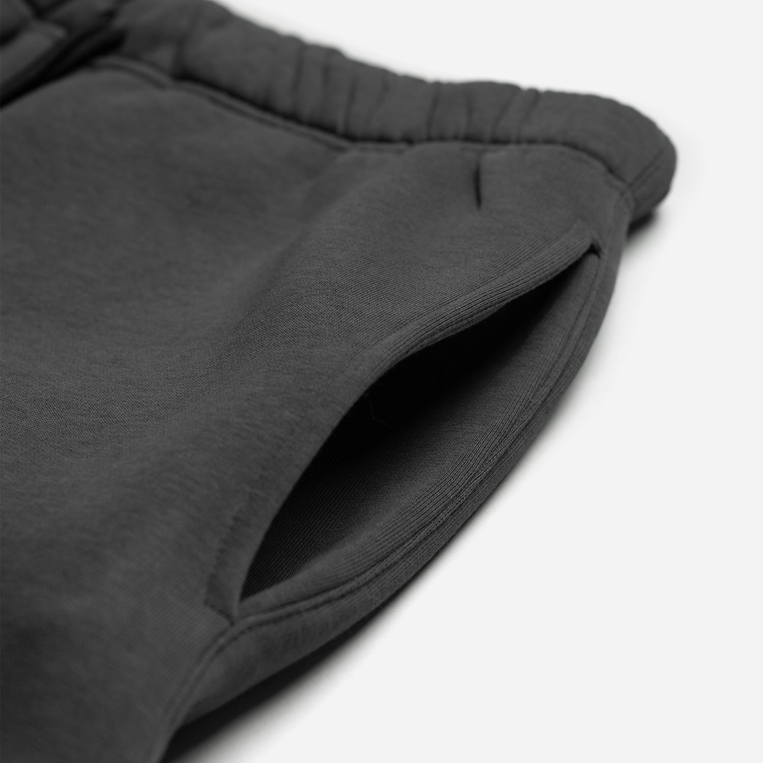 Heavy Brushed Short Pants Light Piombo