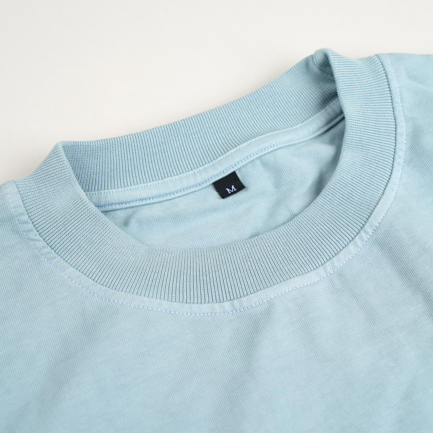 Heavy Cotton Oversized T-Shirt Washed Light Blue