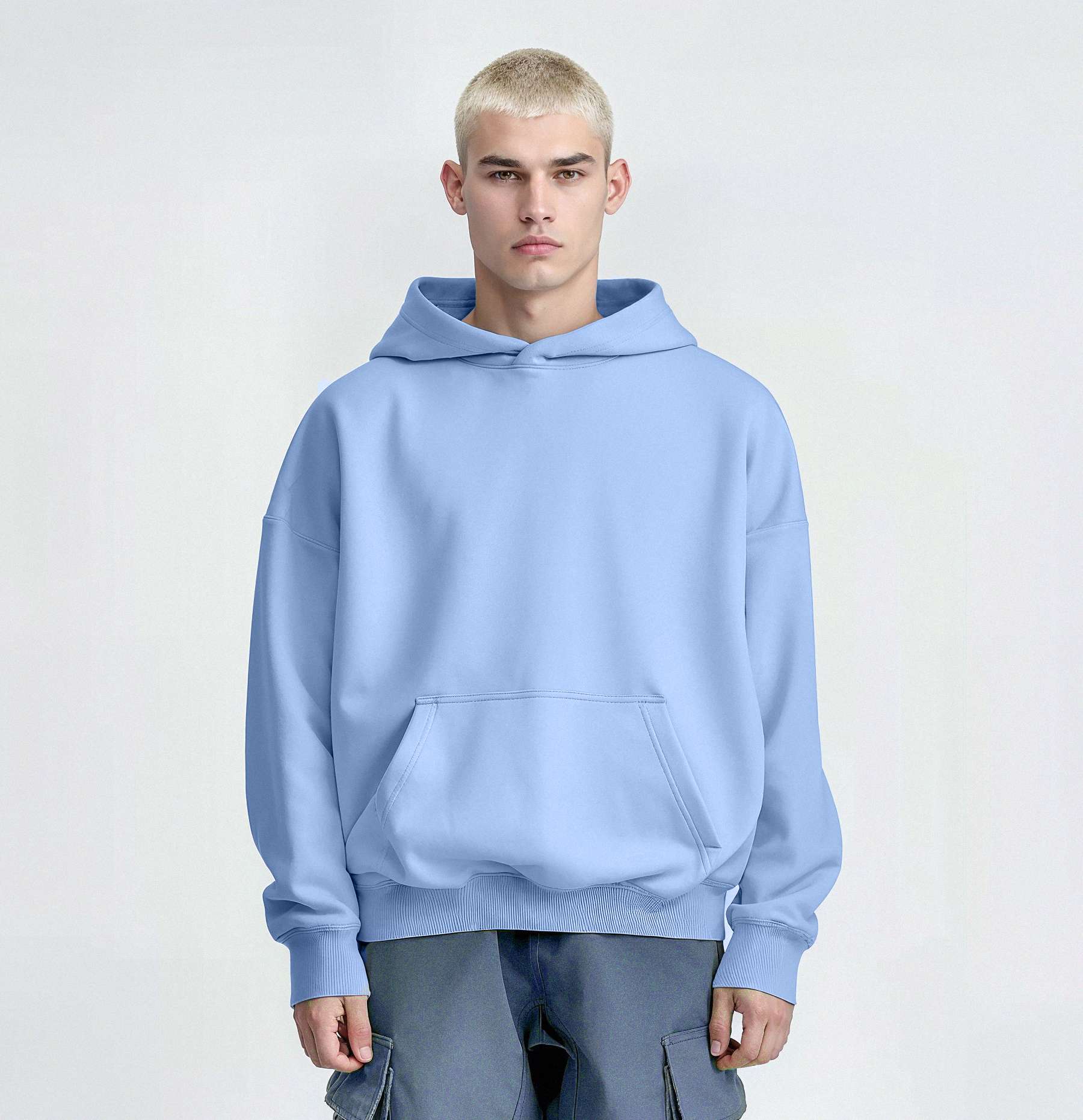 Heavy Brushed Hoodie Baby Sky