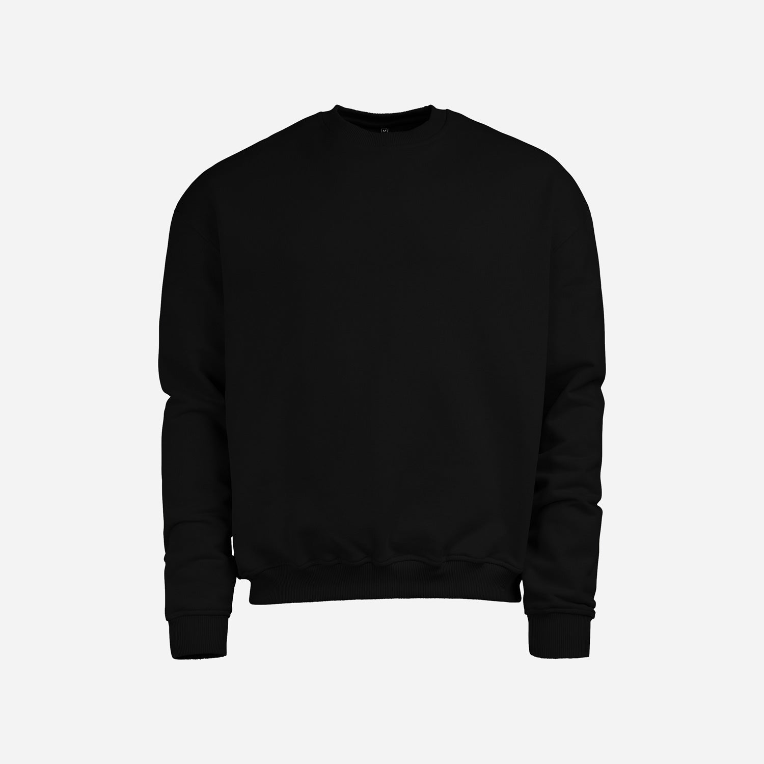 Heavy Cotton Oversized Sweater Jet Black
