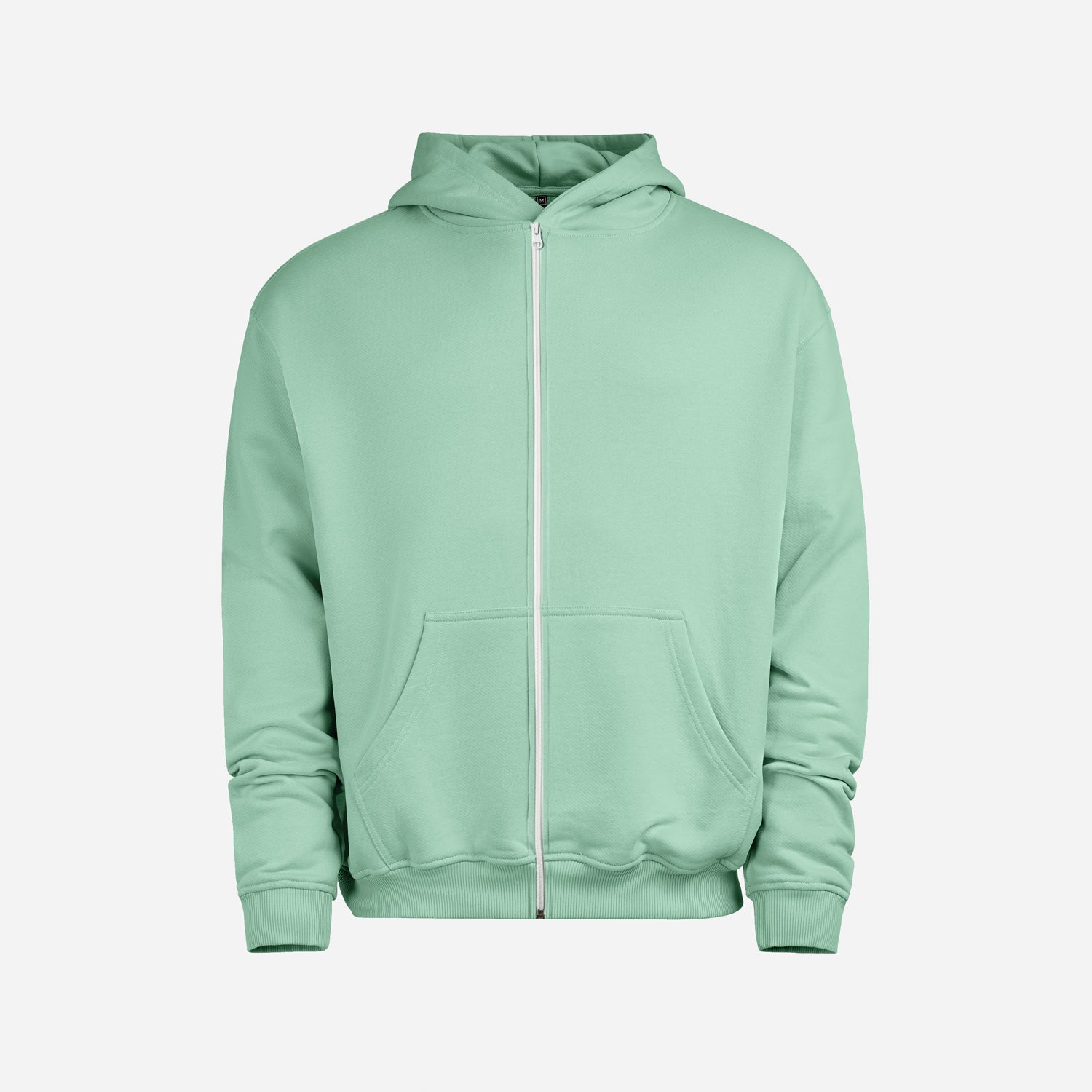 Heavy Brushed Zipper Menta