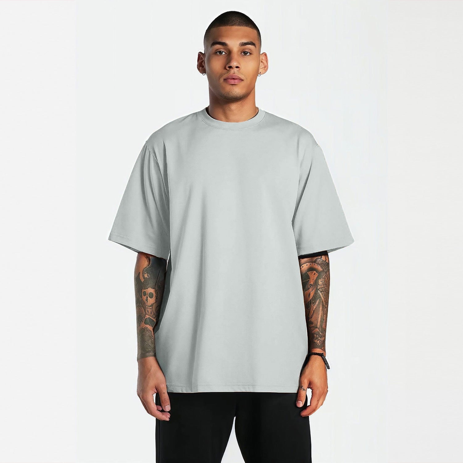 Heavy Cotton Oversized T-Shirt Washed Northern Grey