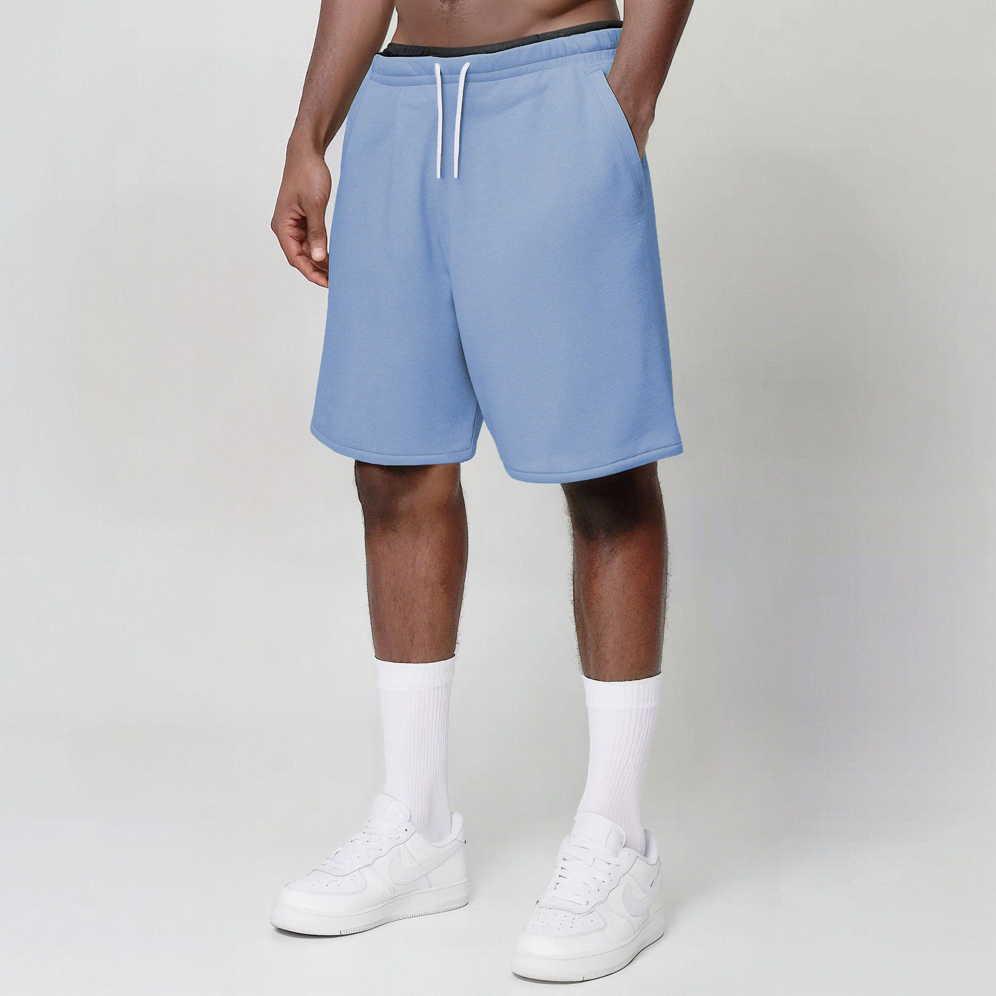 Heavy Brushed Short Pants Baby Sky