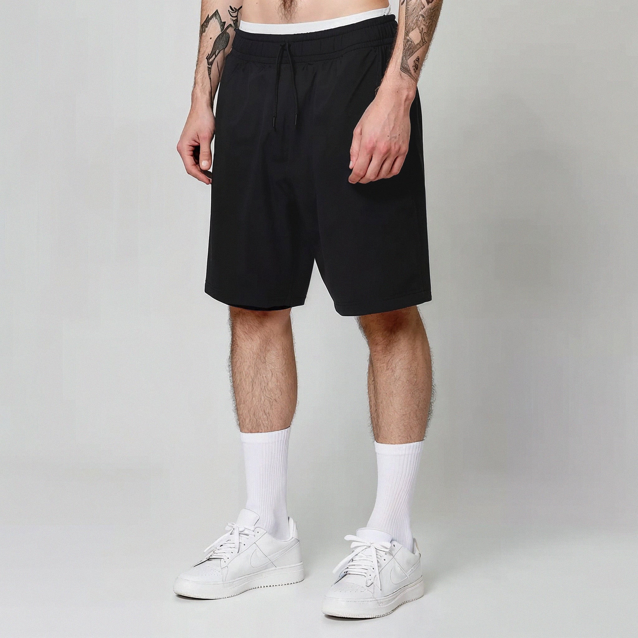 Heavy Brushed Short Pants Dark Piombo