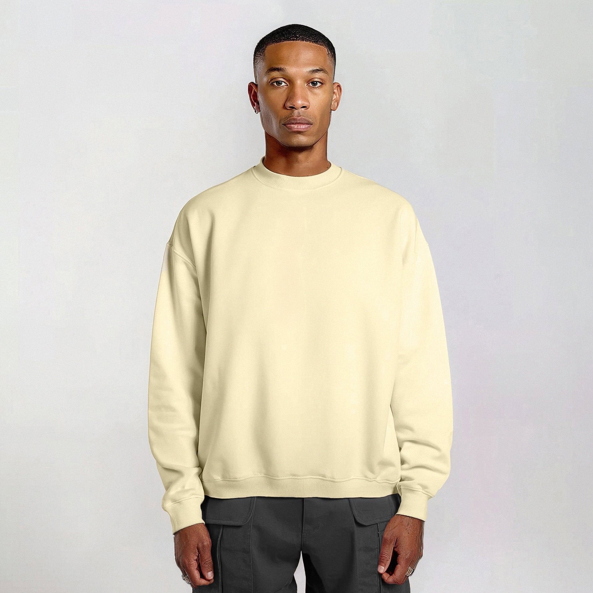 Heavy Oversized Sweater Vanilla White